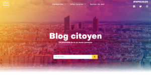 Copie d'écran du blog citoyen LYEC